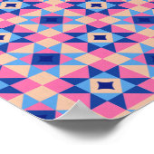 Moderne Ster Blok Quilt Poster (Hoek)