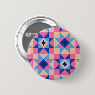 Moderne Ster Blok Quilt Ronde Button 5,7 Cm