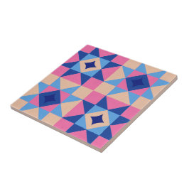 Moderne Ster Blok Quilt Tegeltje