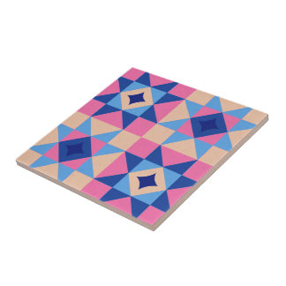 Moderne Ster Blok Quilt Tegeltje
