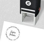 Moderne ster | Handgeschreven retouradres Zelfinktende Stempel