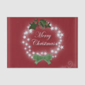 Moderne ster krans maretak Vrolijk kerstfeest Tissuepapier (Voorkant)