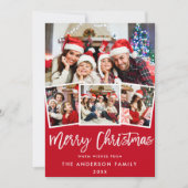 Moderne Ster van het Manuscript van de Borstel Ste Feestdagenkaart (Voorkant)