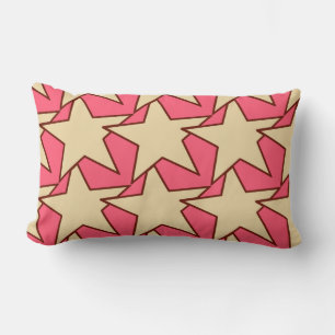 Moderne stergeometrie - koraal en beige kussen