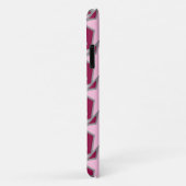 Moderne stergeometrie, lichtroze en bordeauxrood Case-Mate iPhone case (Achterkant/rechts)