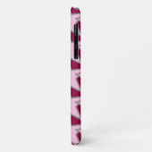 Moderne stergeometrie, lichtroze en bordeauxrood Case-Mate iPhone case (Achterkant/links)