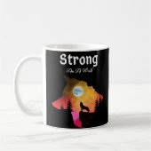 Moderne sterke wolf koffiemok (Links)
