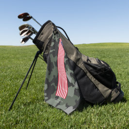 Moderne sterren en strepen Amerikaanse vlag VS 4 j Golfhanddoek