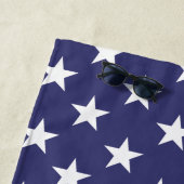 Moderne sterren en strepen gepersonaliseerd strandlaken (In situ)