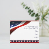 Moderne sterren en strepen voor altijd vlag herden briefkaart (Staand voorkant)