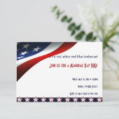 Moderne sterren en strepen voor altijd vlag herden kaart (Staand voorkant)