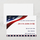 Moderne sterren en strepen voor altijd vlag herden kaart (Voorkant / Achterkant)