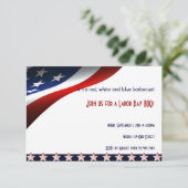 Moderne sterren en strips voor de dag van de vlag kaart (Staand voorkant)