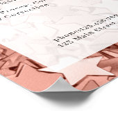 Moderne, sterren glam salon prijstlijst Poster (Hoek)