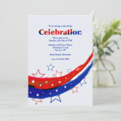 Moderne sterren op 4 juli kaart (Staand voorkant)