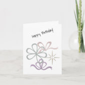 Moderne sterren & ribbons Heart's Kaart (Voorkant)