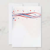 Moderne sterren & Stripes 4 juli uitnodiging (Achterkant)