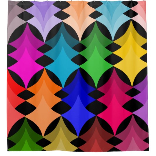 Moderne sterren uit de middeleeuwen douchegordijn (Voorkant)