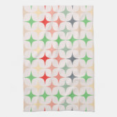 Moderne sterren uit de middeleeuwen in kerstkleure theedoek (Verticaal)