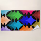 Moderne sterren uit de middeleeuwen strandlaken (Voorkant)