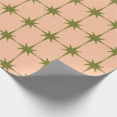 Moderne sterren uit het midden van de eeuw retro   cadeaupapier (Hoek)