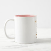 Moderne Sterrenbeeld Goud Kanker | Element Water Tweekleurige Koffiemok (Links)