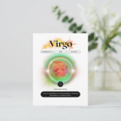 Moderne Sterrenbeeld Maagd Citaat Aarde Element Briefkaart (Staand voorkant)