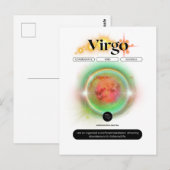 Moderne Sterrenbeeld Maagd Citaat Aarde Element Briefkaart (Voorkant / Achterkant)