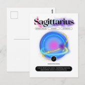 Moderne Sterrenbeeld Schutter Quote Element Vuur Briefkaart (Voorkant / Achterkant)