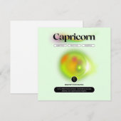 Moderne Sterrenbeeld Steenbok Citaat Aarde Element Kaart (Voorkant / Achterkant)