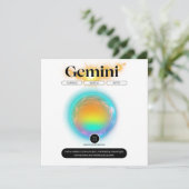 Moderne Sterrenbeeld Tweelingen Citaat Lucht Eleme Kaart (Staand voorkant)
