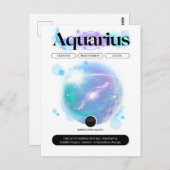 Moderne Sterrenbeeld Waterman Citaat Lucht Element Briefkaart (Voorkant / Achterkant)