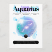 Moderne Sterrenbeeld Waterman Citaat Luchtelement Briefkaart (Voorkant)