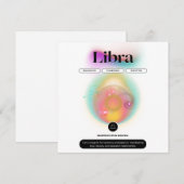 Moderne Sterrenbeeld Weegschaal Spreuk Lucht Eleme Kaart (Voorkant / Achterkant)