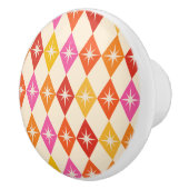 Moderne sterrenbeelden van retro diamanten in de m keramische knop (Rechts)