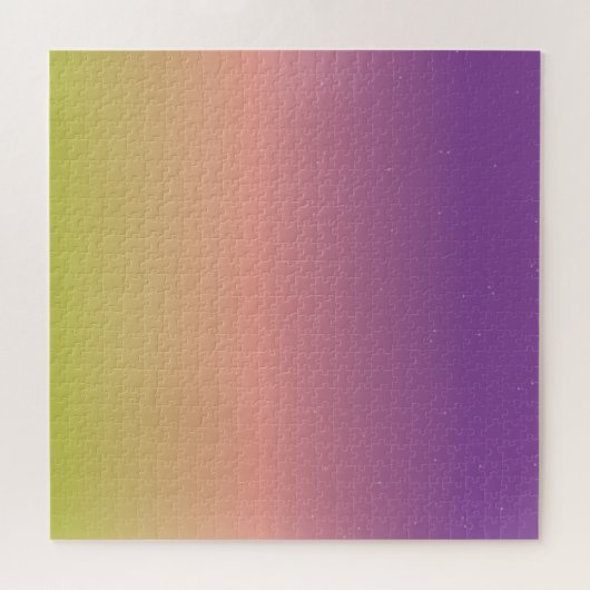 Moderne sterrenhemelgradiënt regenboogkleurig paar legpuzzel (Horizontaal)