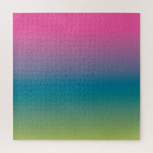 Moderne sterrenhemelgradiënt regenboogkleurig roze legpuzzel