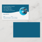 Moderne Stethoscoop Medische Dokter Afspraakkaart Afsprakenkaartje (Voorkant / Achterkant)