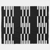 Moderne stevige geometrische vormenpatroon 2 fleece deken (Voorkant (Horizontaal))