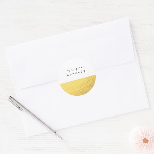 Moderne Sticker Faux Gold Foil (Envelop)