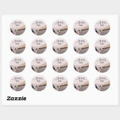Moderne Sticker met Dank Je Rond Fotol sticker voo (Vel)