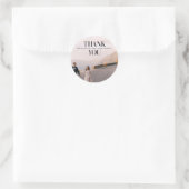 Moderne Sticker met Dank Je Rond Fotol sticker voo (Tas)