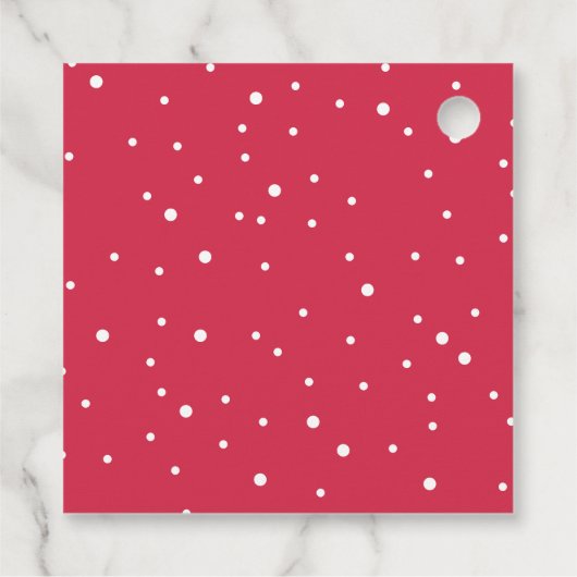 Moderne Sticker met heldere kerstcadeautjes voor p Bedankjes Labels (Achterkant)