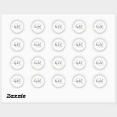 Moderne sticker voor bruidsfeest (Vel)