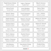 moderne Sticker voor gastbezoekers (Vel)