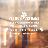 Moderne sticker voor huisdierverzorging op autorui (Vel 2)