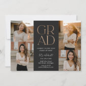 Moderne stijgende Afstudeerder | Faux Roos Goud Af Kaart (Voorkant)