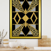 Moderne stijl Deco Geometric Poster (Keuken)