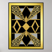 Moderne stijl Deco Geometric Poster (Voorkant)