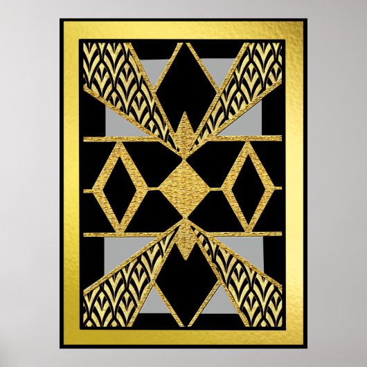 Moderne stijl Deco Geometric Poster (Voorkant)